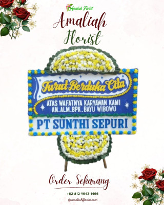 Papan Bunga Duka di Bobo